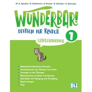Wunderbar! 1 ~ Deutsch Für Kinder ~ Lehrerhandbuch ~ A1 (Manuel + 2 CD)